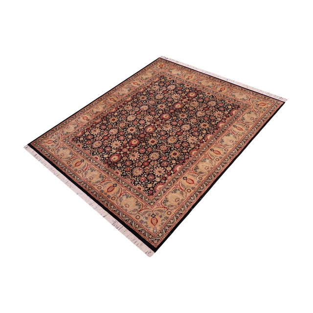 Designed with mesmerizing intricacy and gorgeous color palette, this hand-knotted masterpiece demonstrates the beauty and...