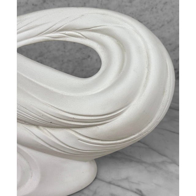 Vintage 20" Art Nouveau White Ceramic Women Bust Sculpture by Haeger For Sale - Image 9 of 11
