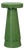 Matthew Izzo Home Valencia Kelly Green Stained Oak Scalloped Drink Table For Sale