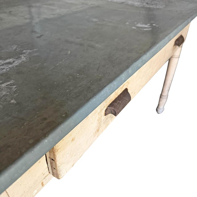 Late 19th Century Zinc-Top Garden Table For Sale - Image 10 of 13