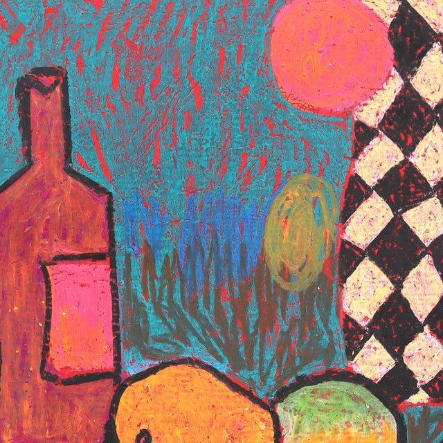 2020s Still Life 7 - Original Bold Abstract Food Still Life Painting on Paper by Valerie Etitinwo For Sale - Image 5 of 8