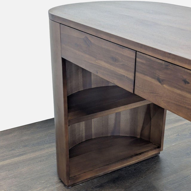 Wood Four Hands Pilar Modern Wooden Desk With Storage and Drawer For Sale - Image 7 of 10