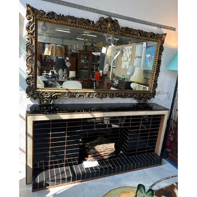 Large Baroque Style Frame Mirror For Sale - Image 10 of 13