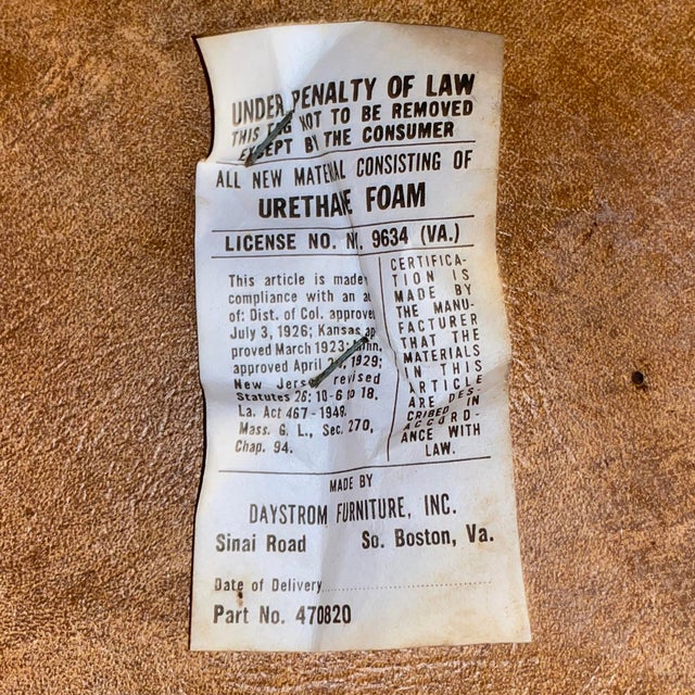 Brown 1970s Set of 4 (Four) 1970s Daystrom Quilted Leatherette and Chrome Scoop Chairs For Sale - Image 8 of 8