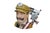 Very rare large vintage Royal Doulton 7233 porcelain character jug of Emperor Kaiser Wilhelm dressed in military regalia...