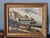Framed Oil on Canvas Seascape Scene, Late 19th Century