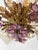 Flush Mount Maison Baguès Crystal Amethyst Flowers Leaves Chandelier 6 Lights For Sale - Image 6 of 9