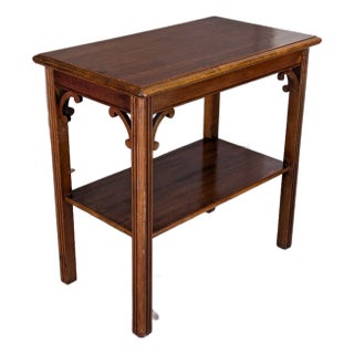 Vintage Handcrafted Georgian English Style Hardwood Side Table For Sale