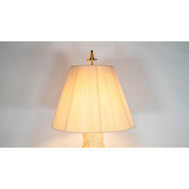 1950s Lee Rosen for Design Technics Attr. Ceramic Table Lamp For Sale - Image 10 of 16