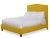 Modern Hazel King Bedframe, Golden Velvet For Sale - Image 3 of 4