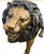Chocolate Pair of Monumental Bronze Lions For Sale - Image 8 of 10