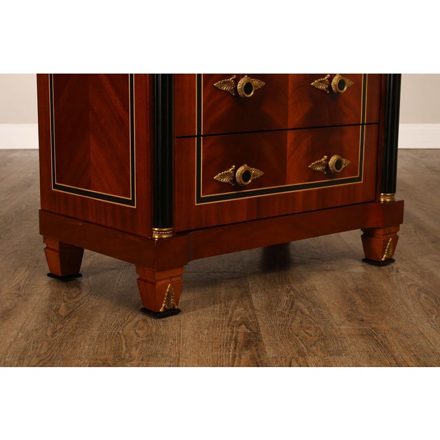 Infinity Furniture Neoclassical Style Mahogany Tall Chest For Sale - Image 14 of 18