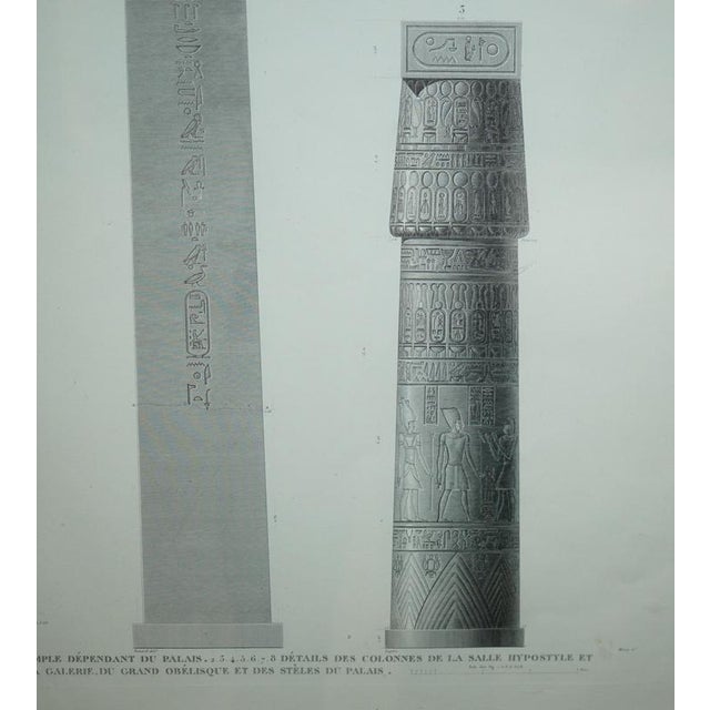 Early 19th Century Thebes Karnak Egypt Vol 3 Pl.30, 1829, Print For Sale - Image 5 of 18