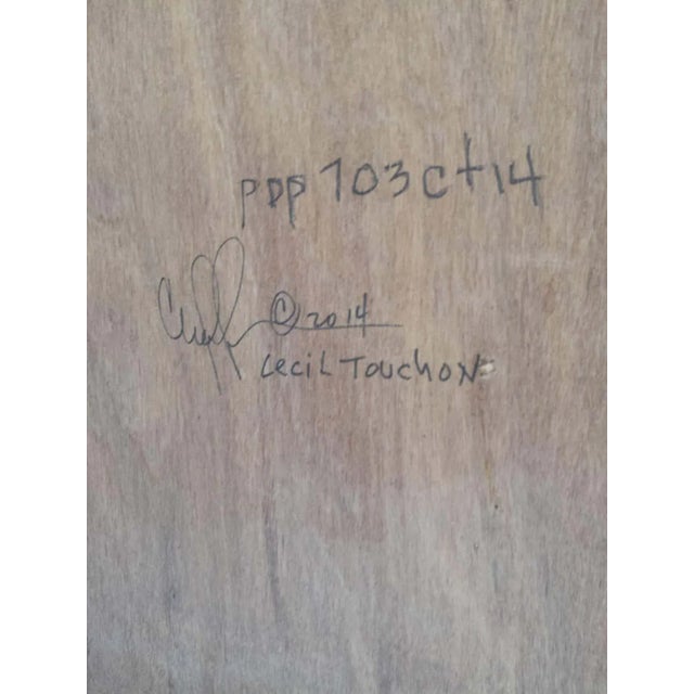 Abstract Cecil Touchon Painting on Panel Titled: PDP 703 ct14 (2014) For Sale - Image 3 of 7