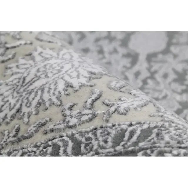 Handwoven Gray/Cream Transitional Persian Tabriz Style Area Rug 10'2" X 14'3" For Sale - Image 4 of 11