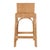Spritely Home Accent Furniture Serienna 24.5 in. Seat Height Rectangular Rattan Low Back Counter Stool, Natural Rattan For Sale - Image 4 of 10
