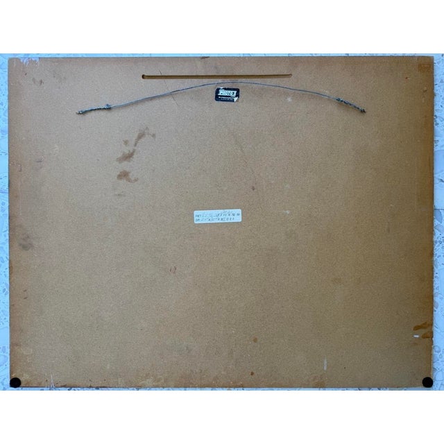 Oil on Masonite Cityscape Painting From 80's/Signed For Sale - Image 12 of 12