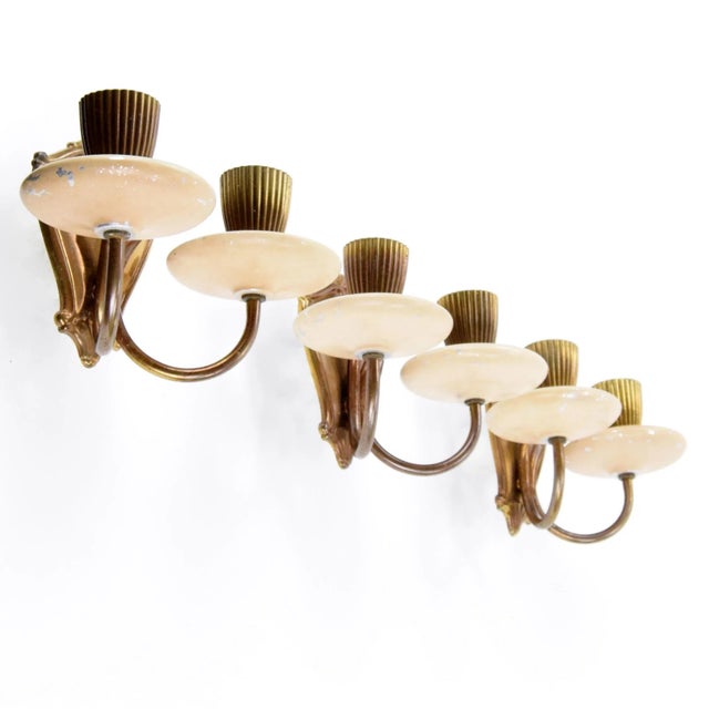 Metal Mid-Century Modern Wall Lights, Set of 3 For Sale - Image 7 of 7