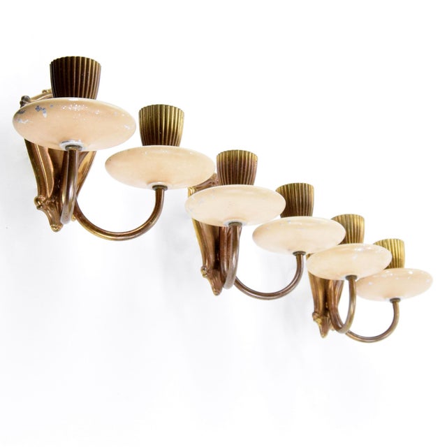 Metal Mid-Century Wall Lights, Set of 3 For Sale - Image 7 of 7