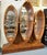 Vintage Art Deco Style Fan & Feather Shaped Three Section Lighted Display Cabinet For Sale In West Palm - Image 6 of 18