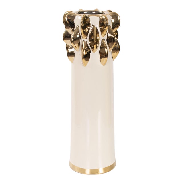 Gilded Vase Small For Sale