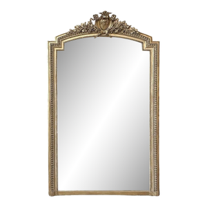 19th Century French Louis XVI Gilded Mantel Mirror