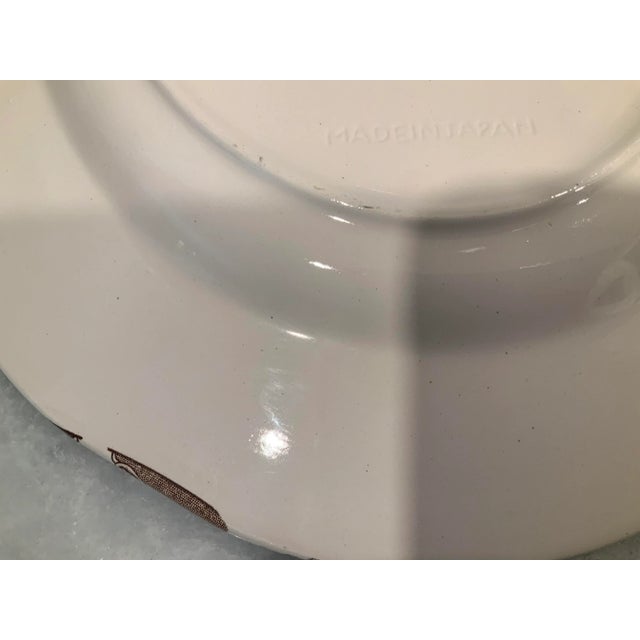 Mid 20th Century Large Vintage Transfer Ware Turkey Platter For Sale - Image 5 of 10