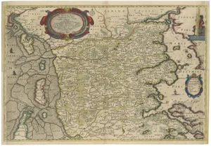 Northern Schleswig and Haderslev Map by Johannes Mejer and Johannes Blaeu, 1662