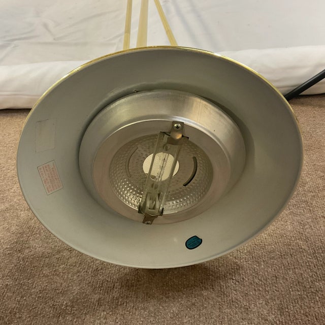 1970s Vintage Modern Art Deco Torchiere Halogen Bulb Floor Lamp. For Sale - Image 9 of 10