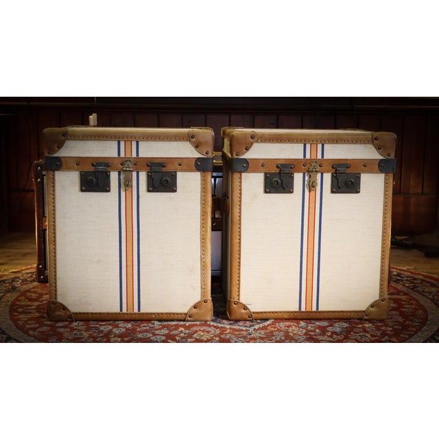 Vintage Trunks in Leather by Timothy Oulton, 2010s, Set of 2 For Sale - Image 11 of 18