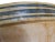 Antique 1900's Large American Stoneware Mixing Bowl With Blue Bands For Sale - Image 11 of 12