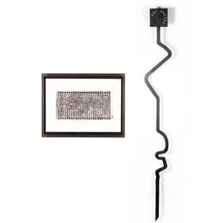 Francoise Schein, MIxed Media Conceptual Art Sculpture Drawing Human Rights Welded Iron, c.1990's For Sale