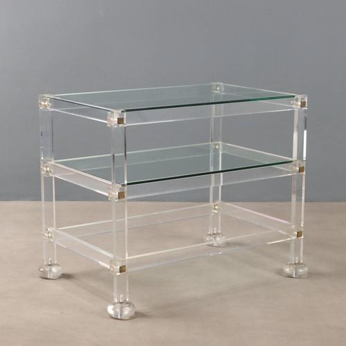 Vintage Coffee Table in Acrylic Glass, 1980s For Sale - Image 8 of 8