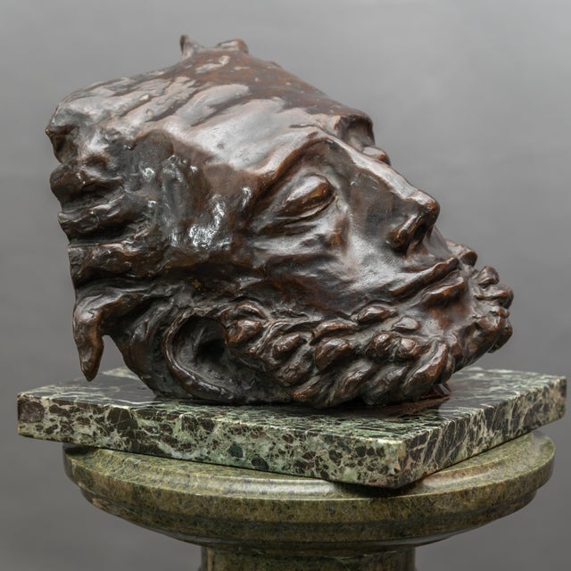 Metal Elisabetta Mayo Daloisio, Figurative Sculpture, 1925, Bronze on a Marble Base For Sale - Image 7 of 7