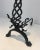 Twisted Wrought Iron Andirons with Finials, French, circa 1920 - A Pair For Sale - Image 6 of 13