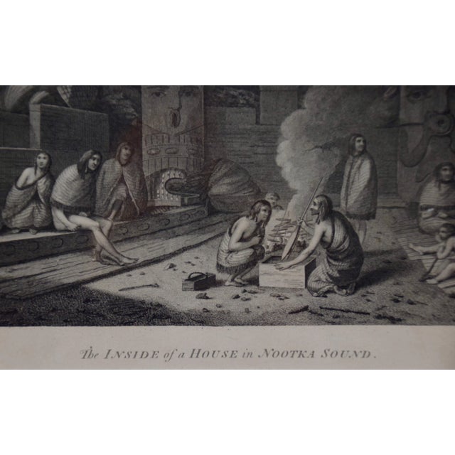 Realism "Inside of a House in Nootka Sound" (Canada) by John Webber From Captain Cook's 3rd Voyage, 1784 For Sale - Image 3 of 8