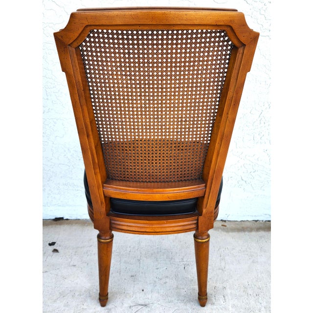 1950s MCM Henredon Dining Chairs Cane Back 28-2501 For Sale - Image 5 of 12