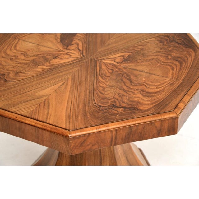 1930s Art Deco Burr Walnut Side Table, 1930s For Sale - Image 5 of 7