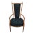 Vintage Italian Renaissance Directoire Hunter Green Desk Dining Accent Armchair For Sale