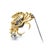 Early 21st Century 18k Yellow & White Gold Diamond Crab Brooch Pin For Sale - Image 5 of 8