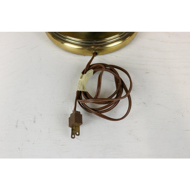 Mid 20th Century Mid 20th Century Mid Century Modern Olive Green Smoked Glass Lamp For Sale - Image 5 of 12