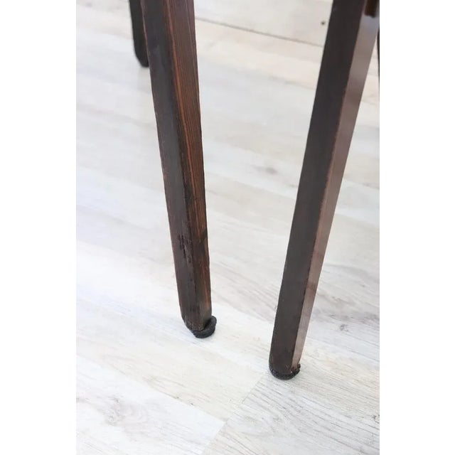 Dining Chairs in Beech Wood and Faux Leather, 1960s, Set of 6 For Sale - Image 4 of 13