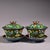 Traditional Vintage Cloisonne Enamel Lidded Tea Bowls Gaiwan Sets - Pair For Sale - Image 3 of 8