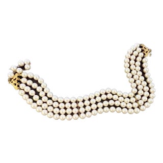 1980s Pearl 4-Strand Choker For Sale