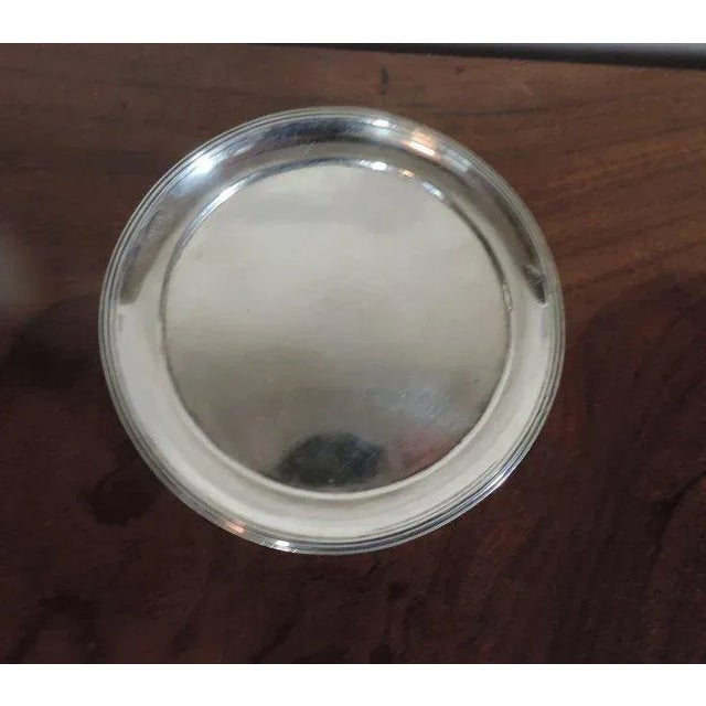 Traditional 19th Century English Regency Sterling Silver Tea Pot Stand Coaster Tray For Sale - Image 3 of 6