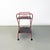 Italian Modern Black and Red Metal Food Trolley on Wheels, 1980s For Sale - Image 10 of 14