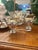 A beautifully proportioned vintage sterling silver open sugar and creamer set, crafted in the elegant streamlined style of...