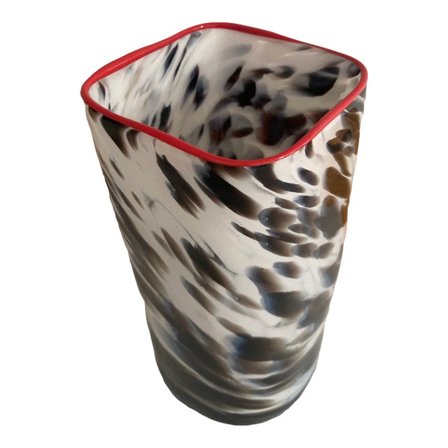 David Jacobson Art Glass Vase For Sale