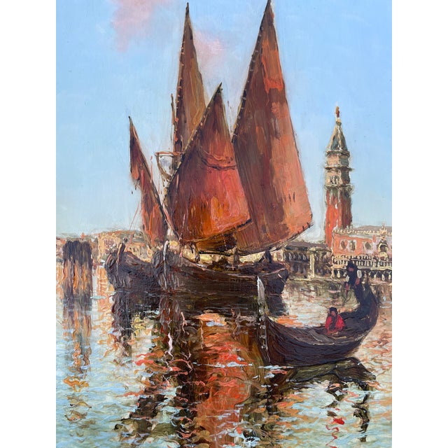 Italian Oil Painting 27” X 21” by Albert Ferdinand Duprat Framed For Sale - Image 9 of 16