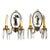 Pair Chinoiserie Eglomise Mirrored Sconces - E F Caldwell For Sale